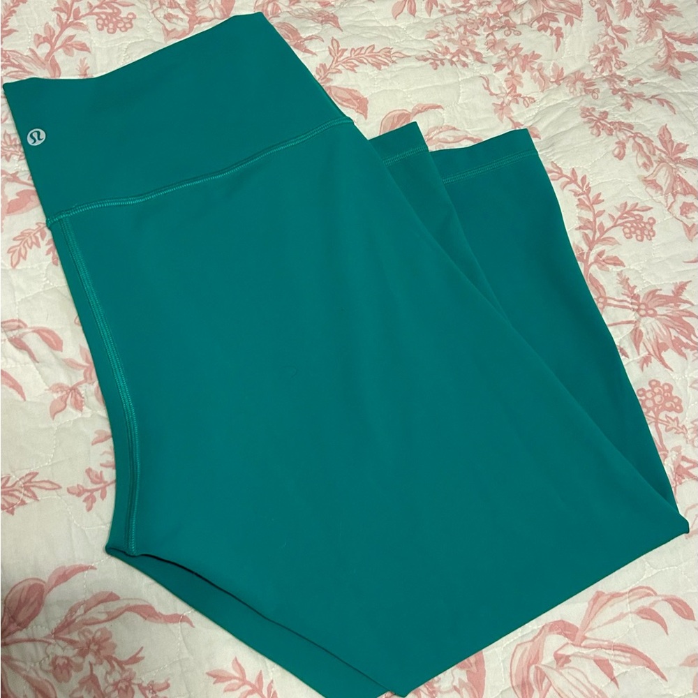 Lululemon Green Leggings Wunder Train 25”